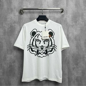 🚩steal authentic Kenzo White Tiger Graphic Tee